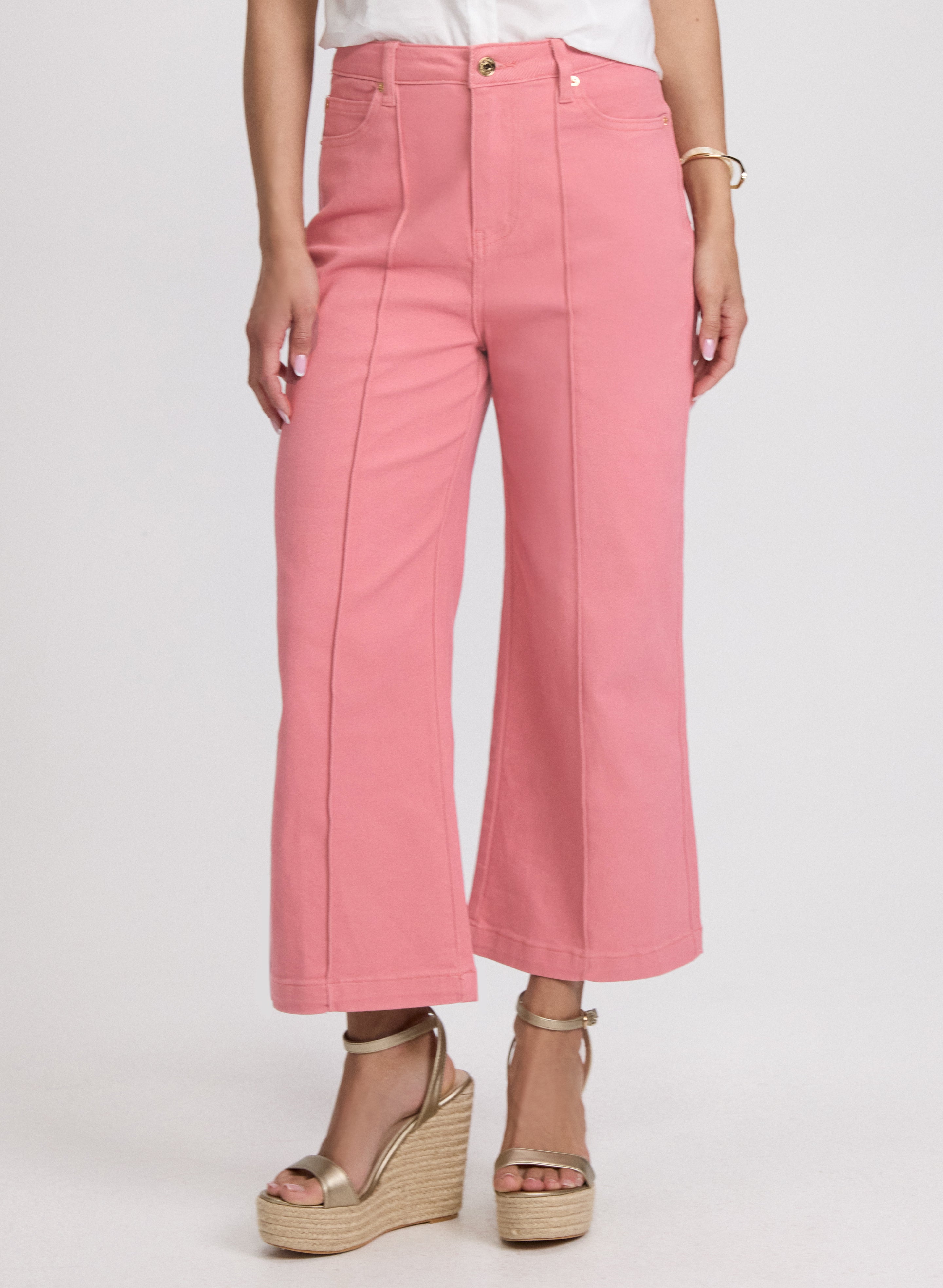 Cropped Flare-Leg Jeans