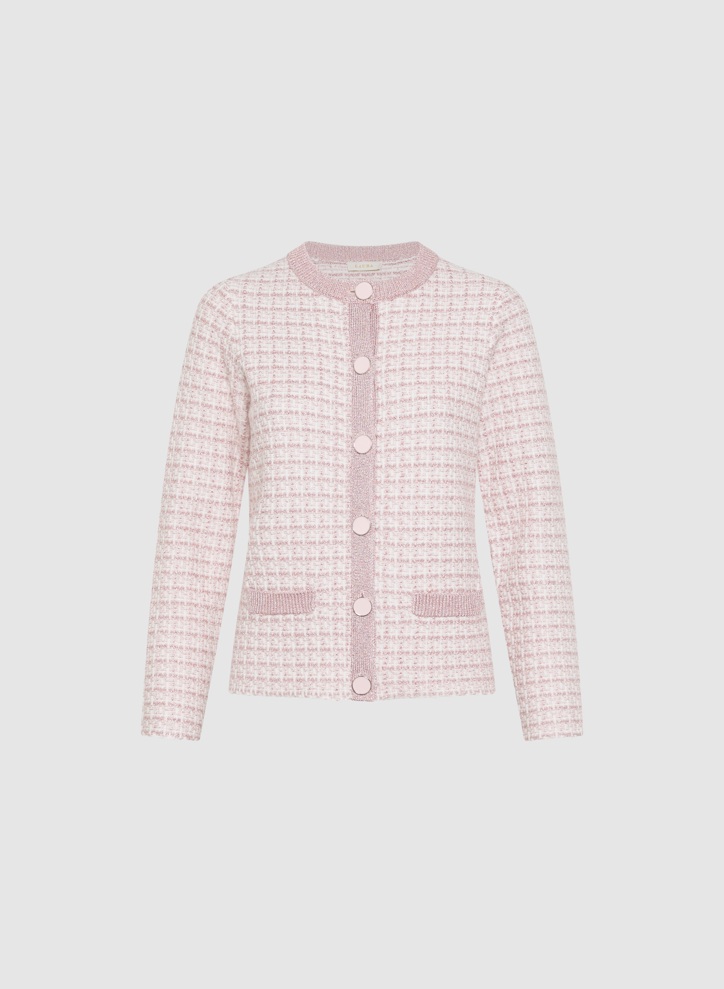 Bouclé Button Cardigan