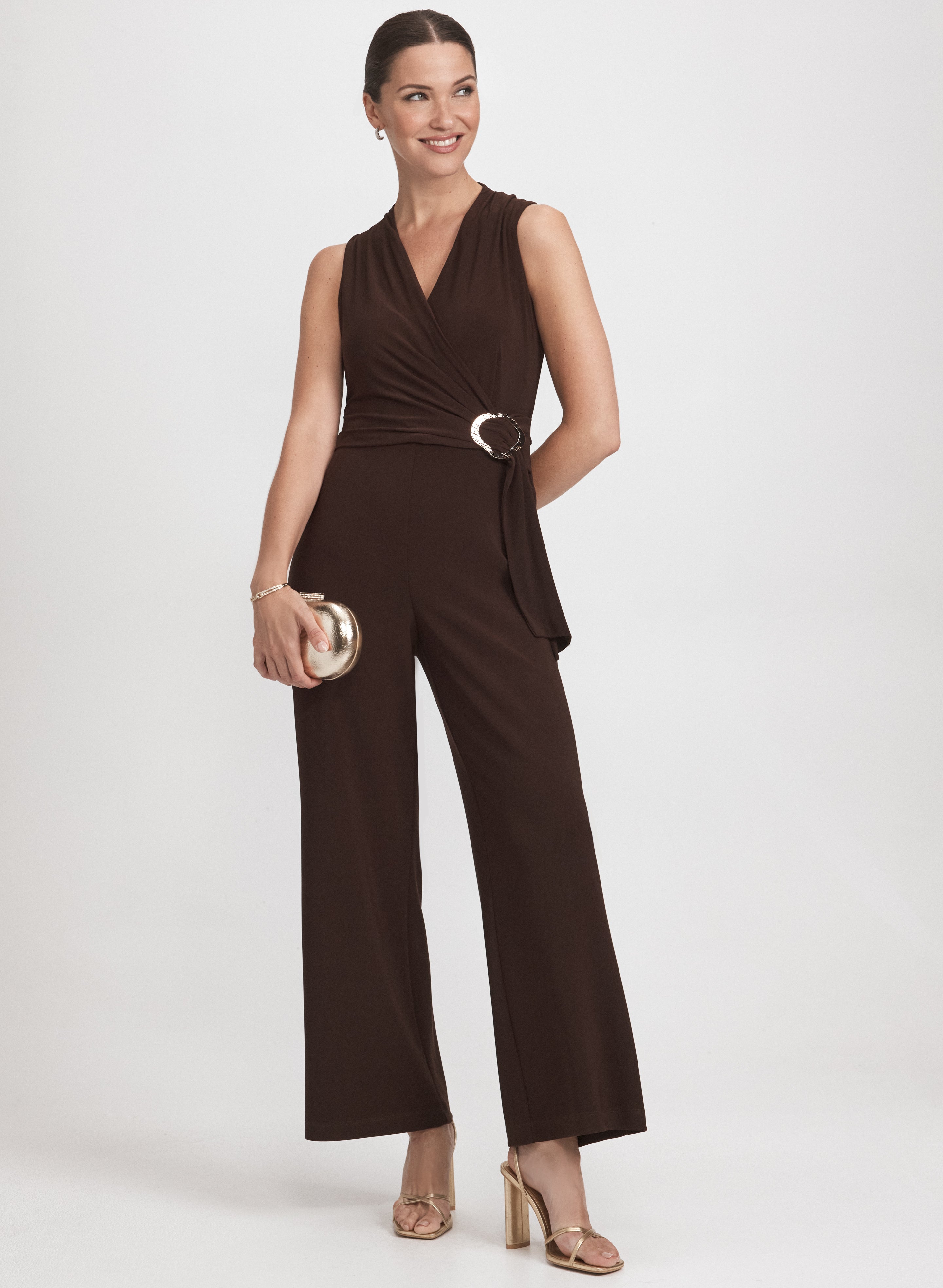 Cross-Over Bodice Jumpsuit