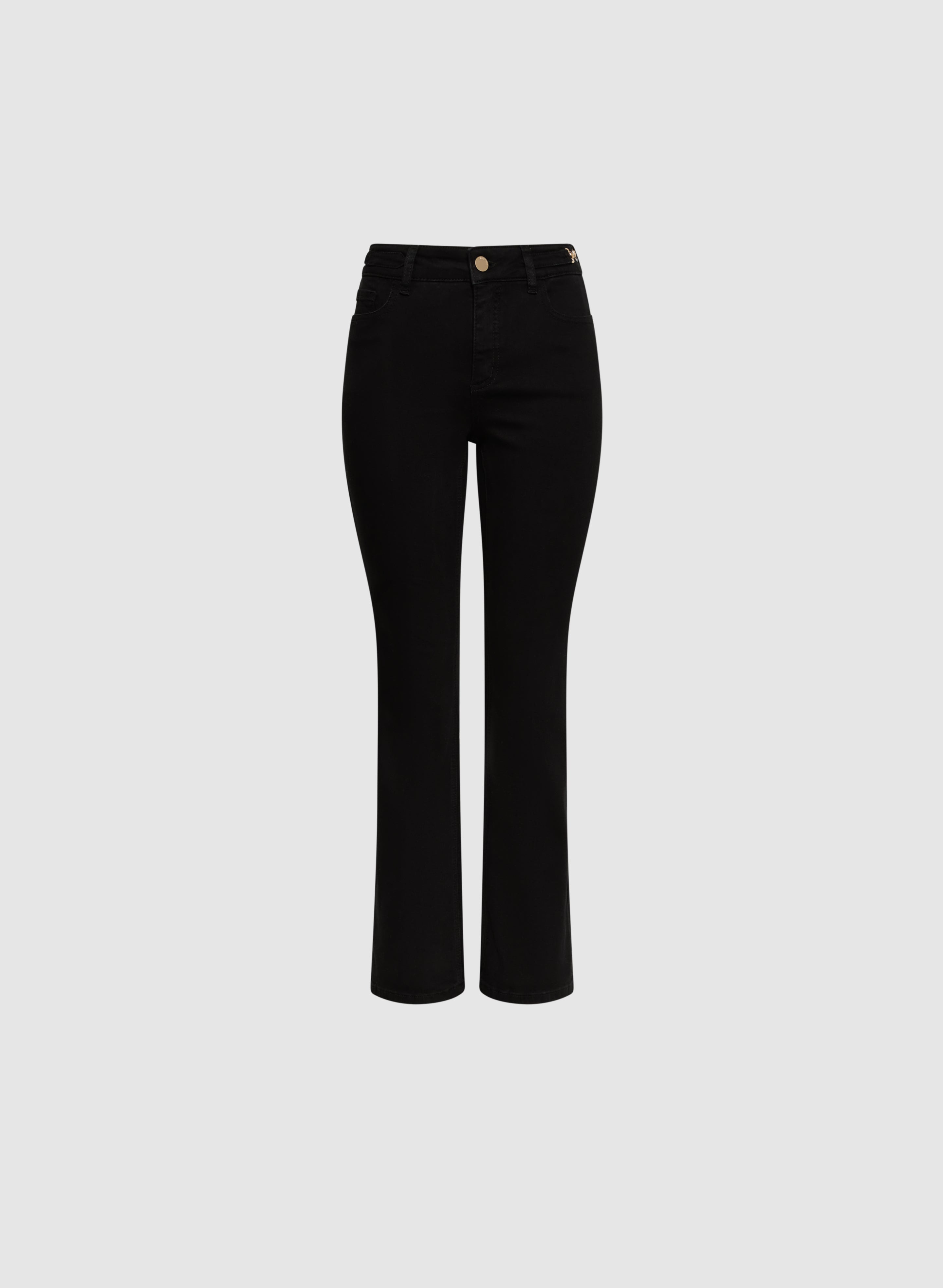 Chain Trim Bootcut Jeans