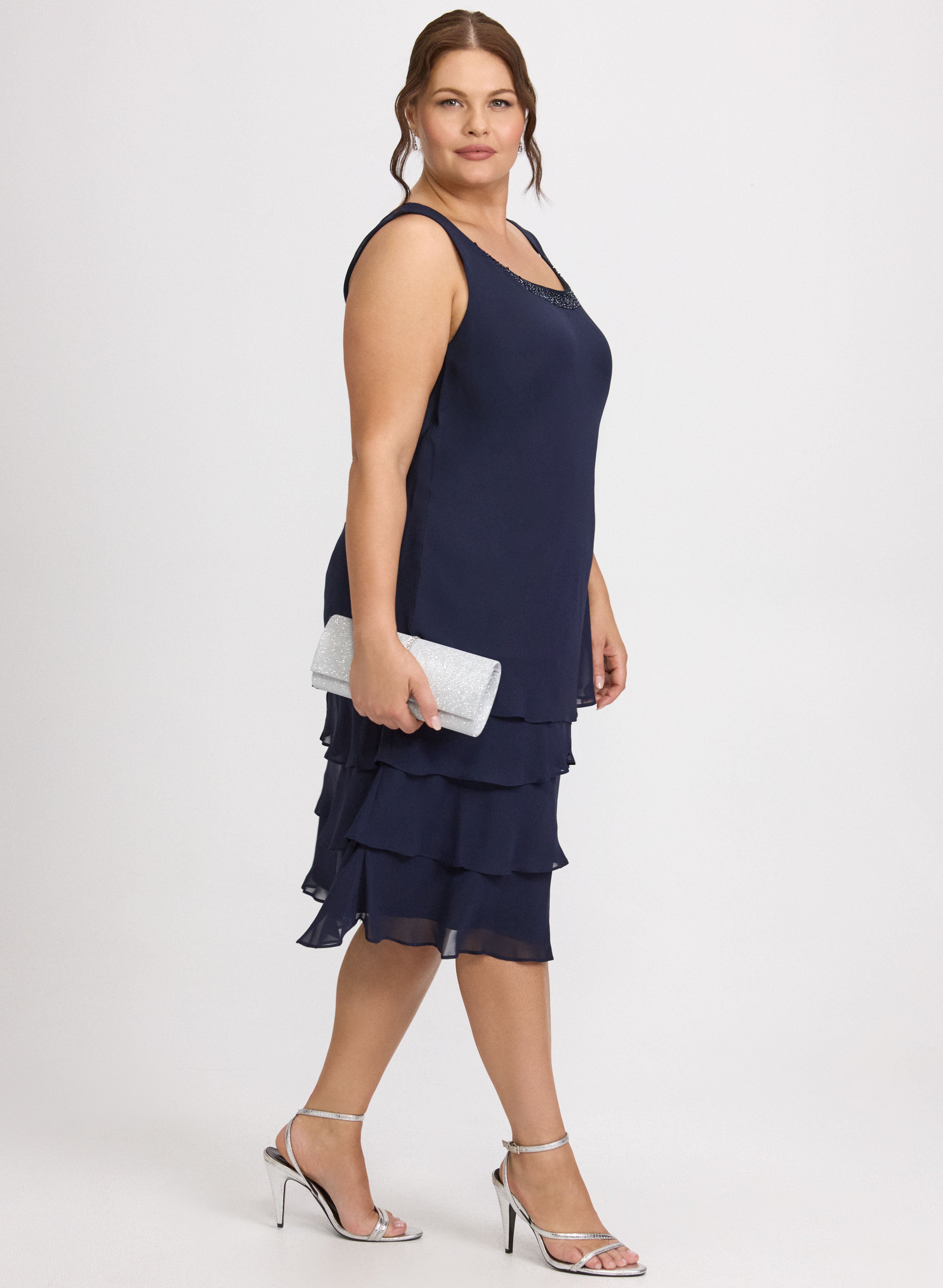 Chiffon Jacket & Dress Set