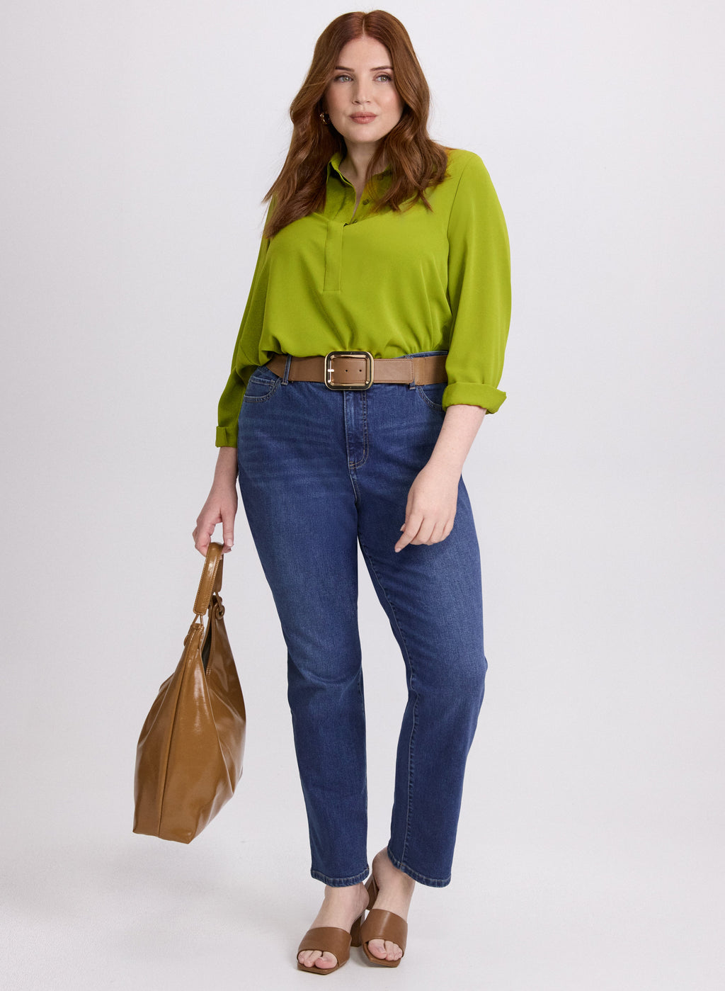 Asymmetric High-Low Hem Blouse