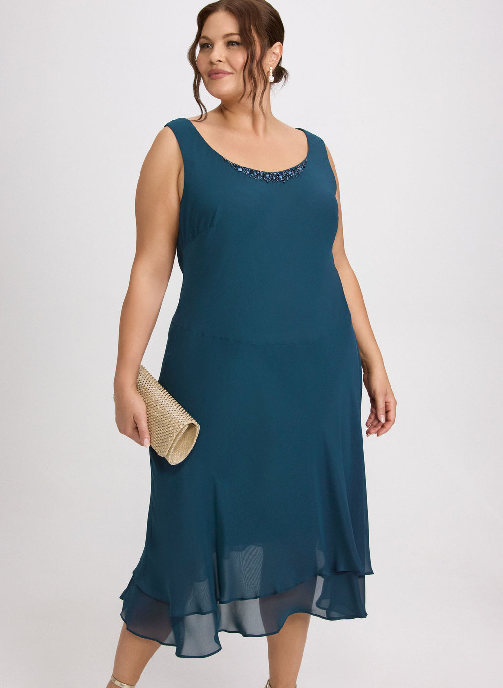 Beaded Dress & Jacket Set