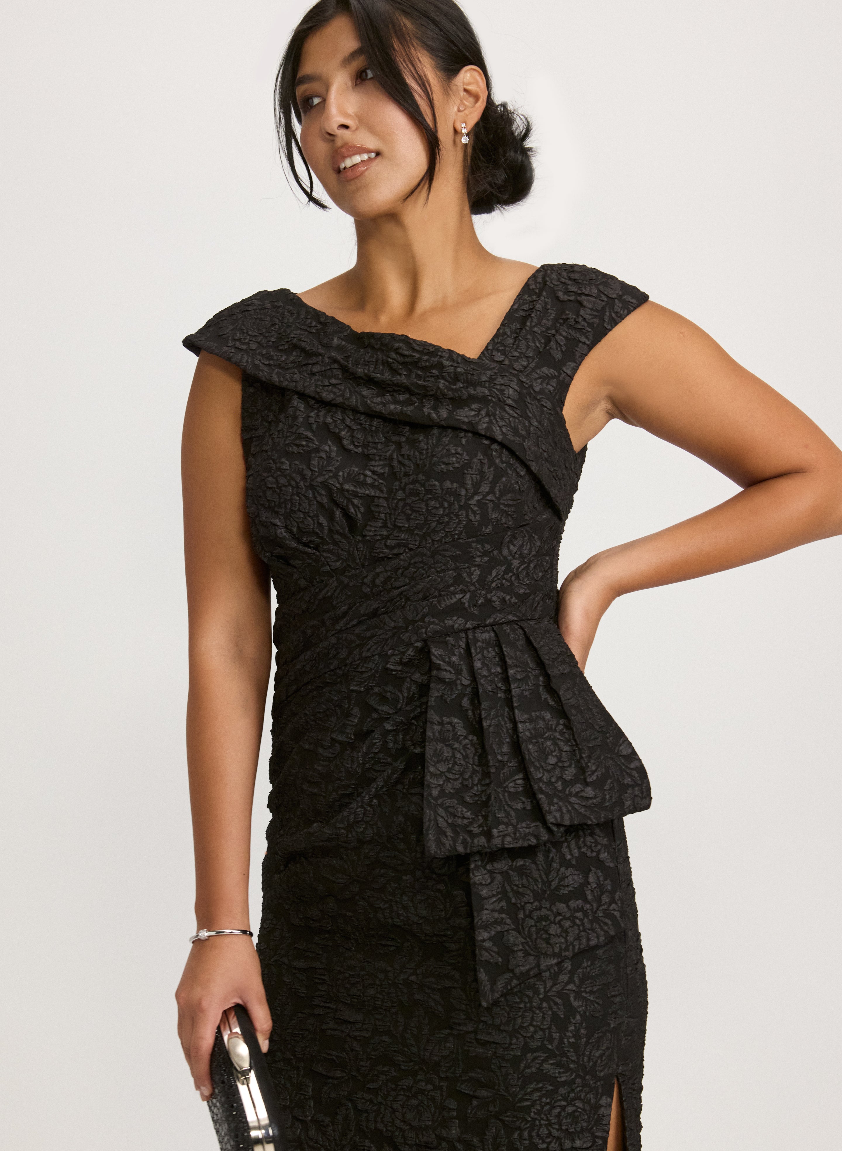 Asymmetric Neck Dress