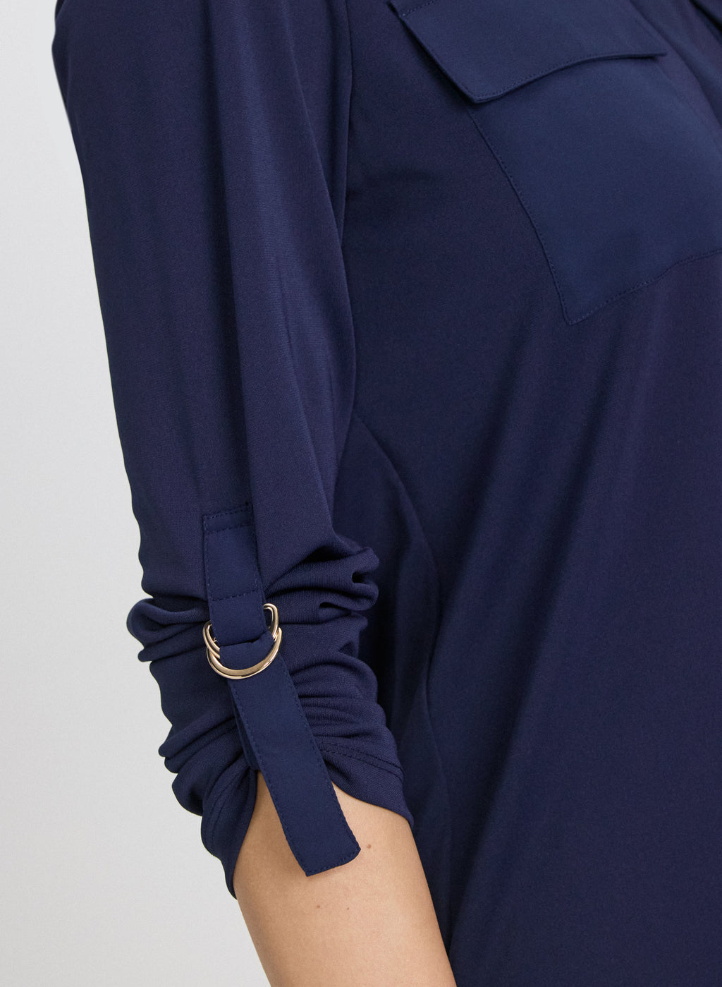 Button-Down Jersey Top