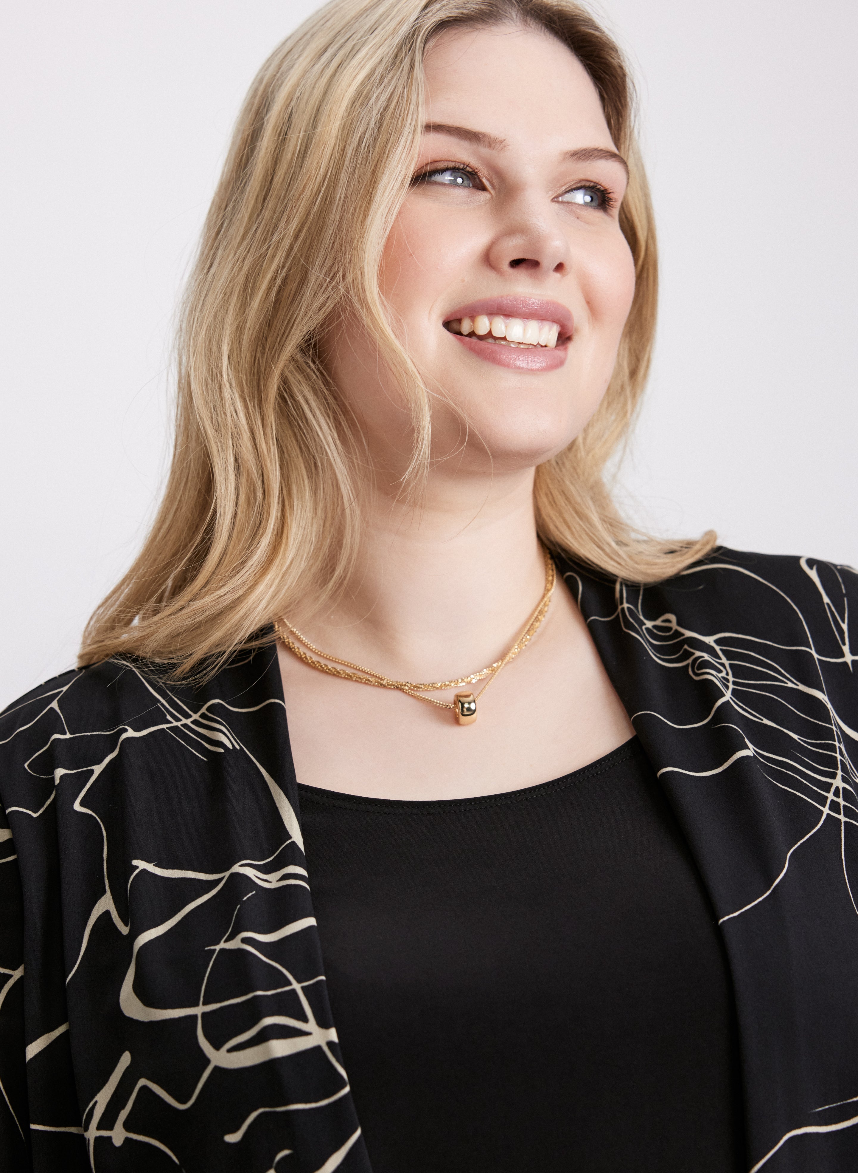 Abstract Layered Illusion Top