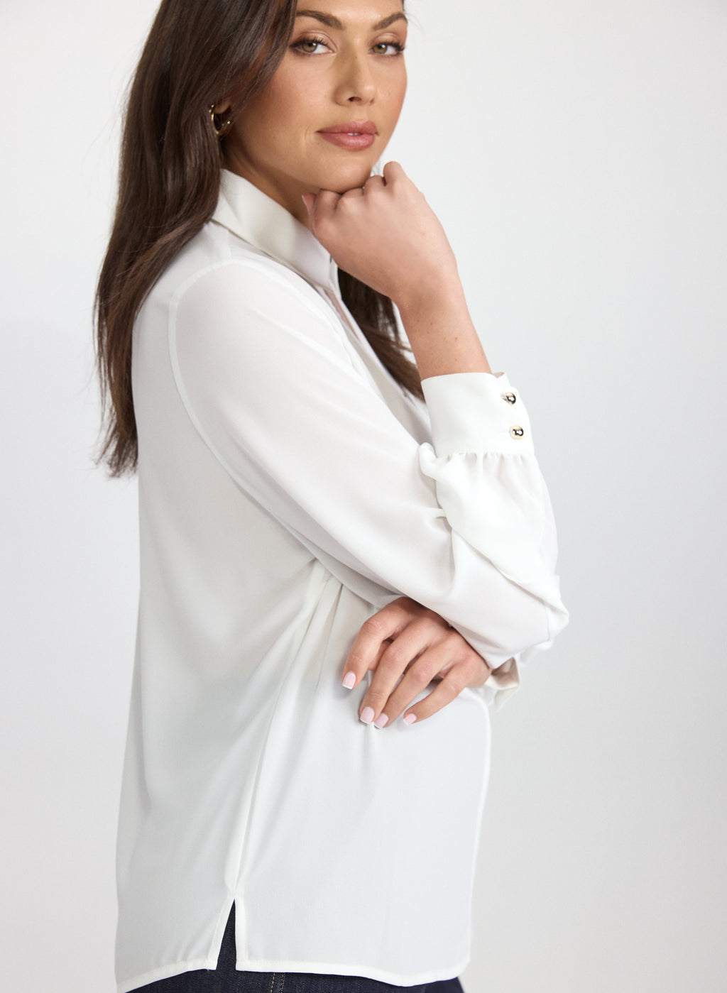 Button Detail Blouse