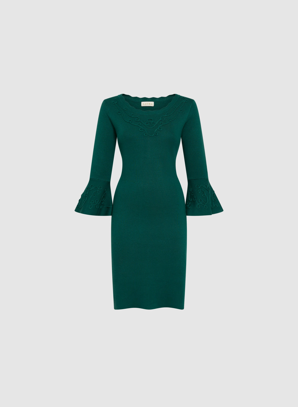 Bell Sleeve Sweater Knit Dress