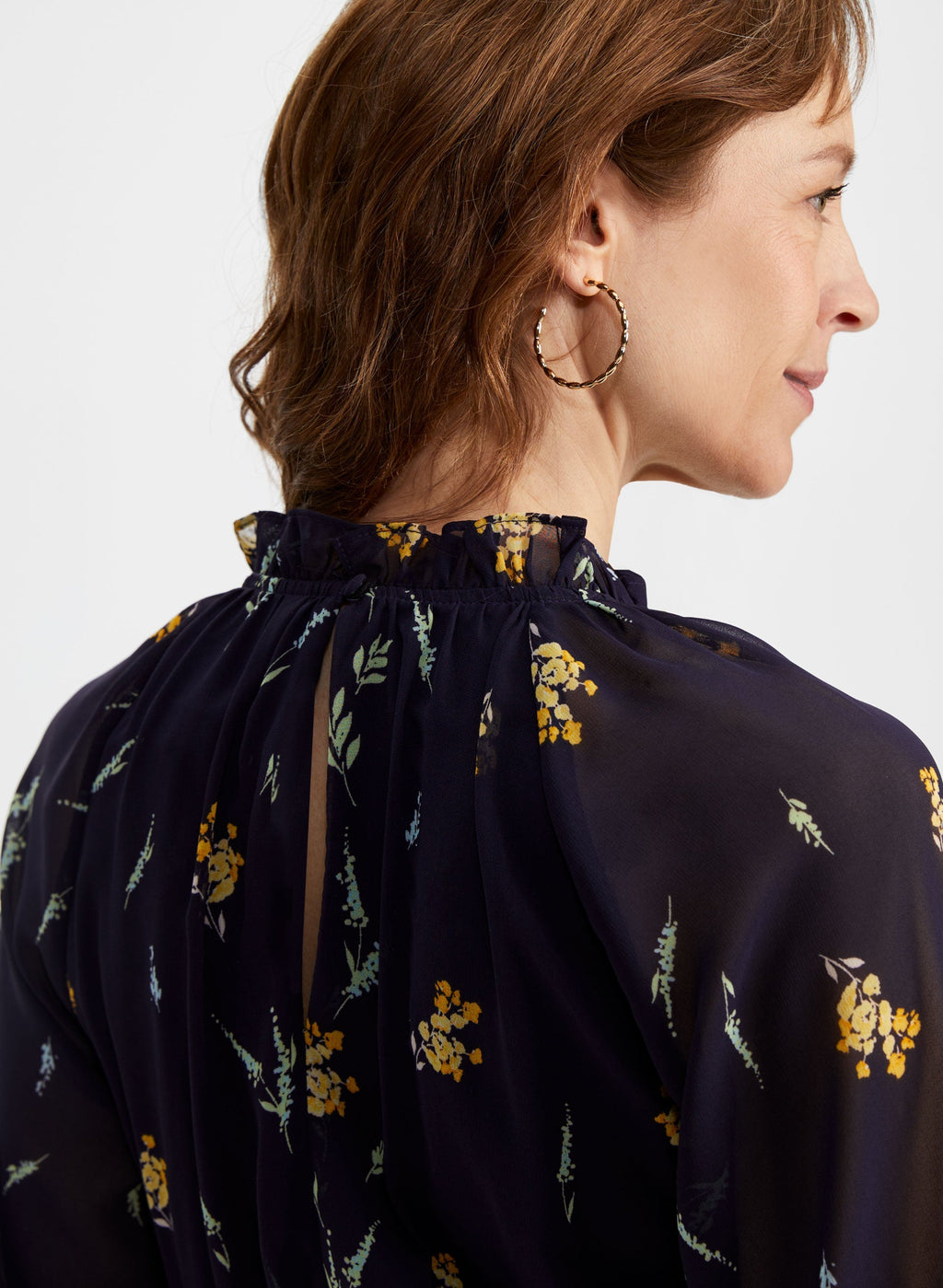 3/4 Sleeve Floral Dress