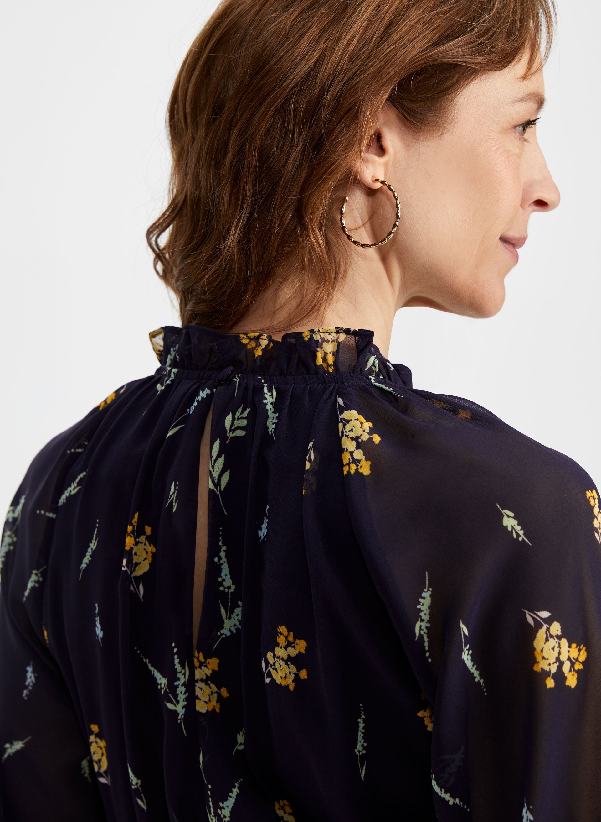 3/4 Sleeve Floral Dress