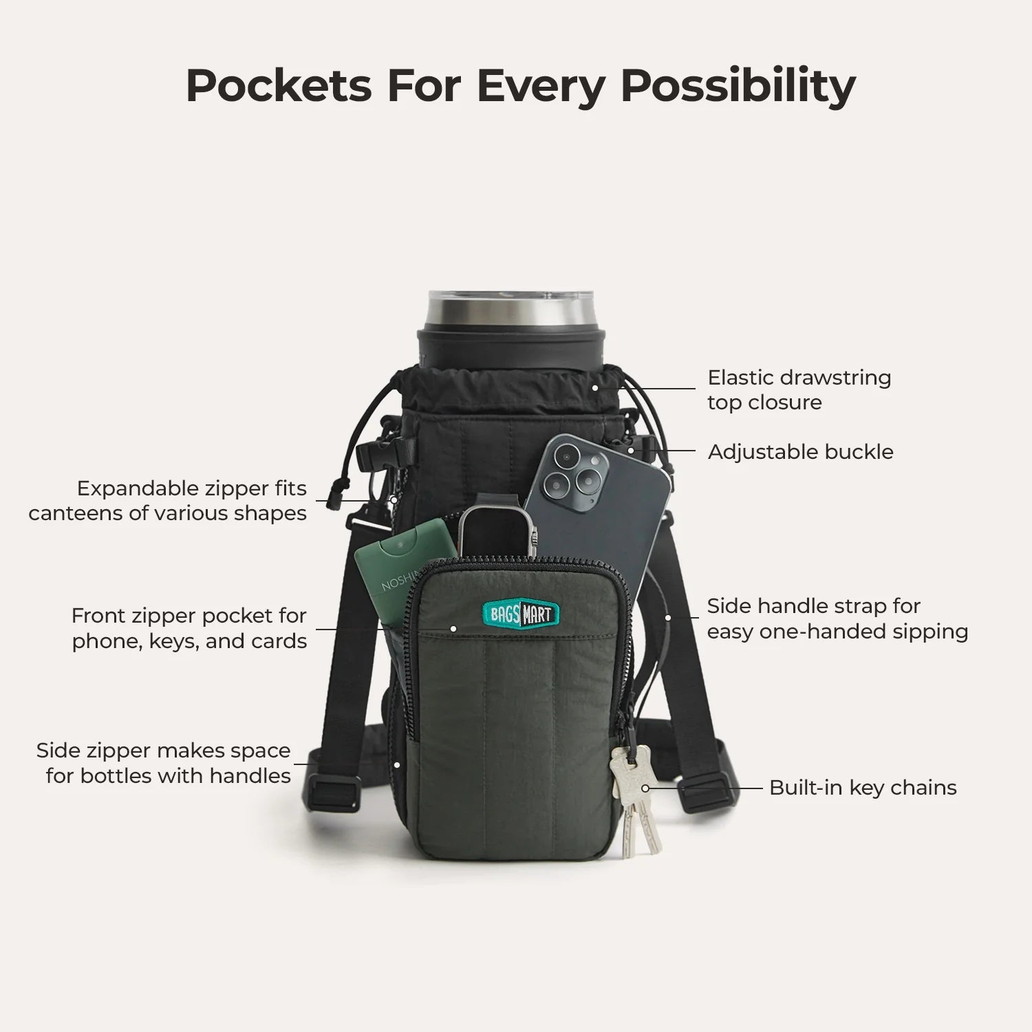 (FREE GIFT) Paz Water Bottle Sling